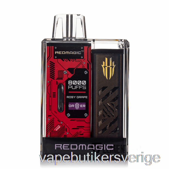 Vape Sverige Redmagic Dolk 8000 Engångsrosa Druva